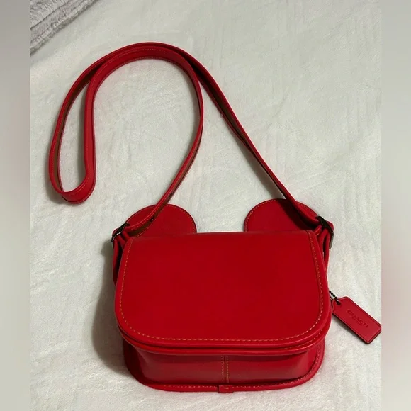 ♥️ ✨Coach Disney X Mickey Ears (New without Tags) Patricia Crossbody Bag♥️ - Picture 2 of 11